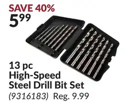 Princess Auto 13 pc High-Speed Steel Drill Bit Set offer