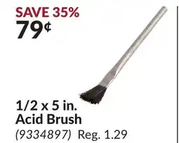 Princess Auto 1/2 x 5 in. Acid Brush offer