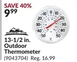Princess Auto 13-1/2 in. Outdoor Thermometer offer