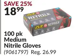 Princess Auto 100 pk Medium Nitrile Gloves offer