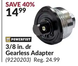 Princess Auto 3/8 in. dr Gearless Adapter offer