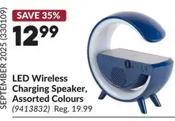 Princess Auto LED Wireless Charging Speaker, Assorted Colours offer