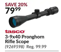 Princess Auto 3-9x40 Pronghorn Rifle Scope offer