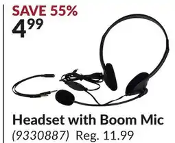 Princess Auto Headset with Boom Mic offer