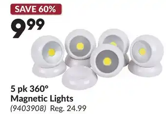 Princess Auto 5 pk 360° Magnetic Lights offer