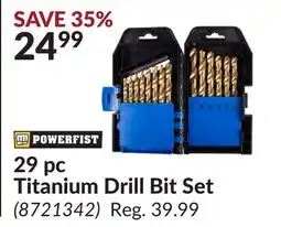 Princess Auto 29 pc Titanium Drill Bit Set offer
