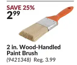 Princess Auto 2 in. Wood-Handled Paint Brush offer