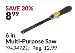Princess Auto 6 in. Multi-Purpose Saw offer