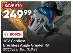 Princess Auto 18V Cordless Brushless Angle Grinder Kit offer