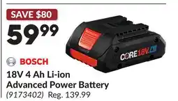 Princess Auto 18V 4 Ah Li-ion Advanced Power Battery offer