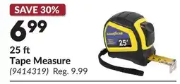Princess Auto 25 ft Tape Measure offer