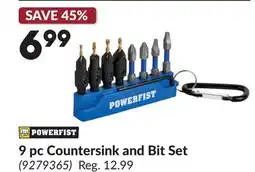 Princess Auto 9 pc Countersink and Bit Set offer