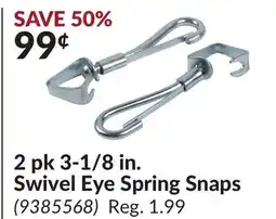 Princess Auto 2 pk 3-1/8 in. Swivel Eye Spring Snaps offer