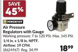 Princess Auto Air Pressure Regulators with Gauge offer