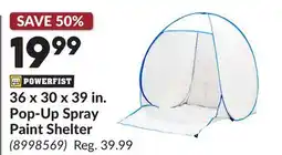 Princess Auto 36 x 30 x 39 in. Pop-Up Spray Paint Shelter offer