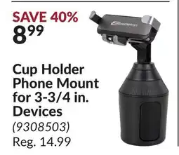 Princess Auto Cup Holder Phone Mount for 3-3/4 in. Devices offer