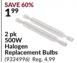 Princess Auto 2 pk 500W Halogen Replacement Bulbs offer