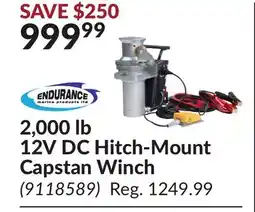 Princess Auto 12V DC Hitch-Mount Capstan Winch offer