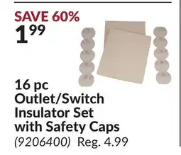 Princess Auto 16 pc Outlet/Switch Insulator Set with Safety Caps offer