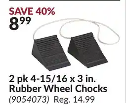 Princess Auto 2 pk 4-15/16 x 3 in. Rubber Wheel Chocks offer