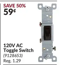 Princess Auto 120V AC Toggle Switch offer
