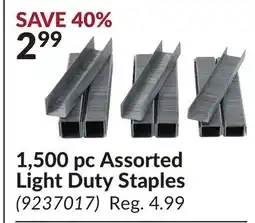 Princess Auto 1,500 pc Assorted Light Duty Staples offer