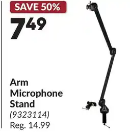 Princess Auto Arm Microphone Stand offer