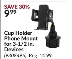Princess Auto Cup Holder Phone Mount for 3-1/2 in. Devices offer