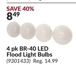 Princess Auto 4 pk BR-40 LED Flood Light Bulbs offer