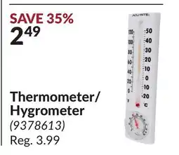 Princess Auto Thermometer/Hygrometer offer
