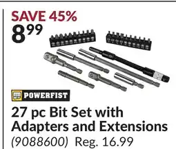 Princess Auto 27 pc Bit Set with Adapters and Extensions offer