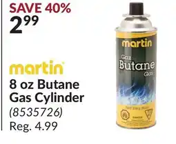 Princess Auto 8 oz Butane Gas Cylinder offer