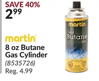 Princess Auto 8 oz Butane Gas Cylinder offer