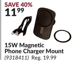 Princess Auto 15W Magnetic Phone Charger Mount offer