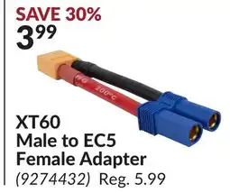 Princess Auto XT60 Male to EC5 Female Adapter offer
