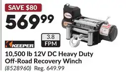 Princess Auto 12V DC Heavy Duty Off-Road Recovery Winch offer