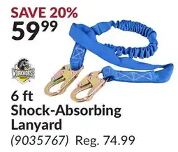 Princess Auto 6 ft Shock-Absorbing Lanyard offer