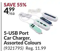Princess Auto 5-USB Port Car Charger offer