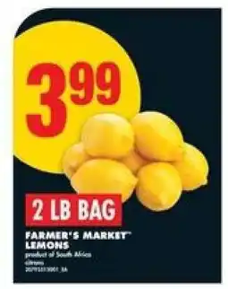 No Frills 2 LB BAG FARMER'S MARKET LEMONS offer