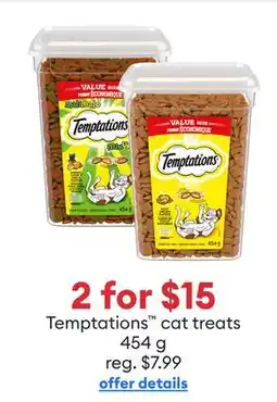 Petsmart 2 for $15 Temptations cat treats offer