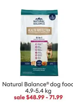 Petsmart Natural Balance dog food offer