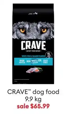 Petsmart Save $4 CRAVE dog food 9.9 kg offer