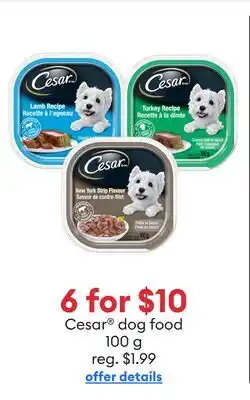 Petsmart 6 for $10 Cesar dog food offer