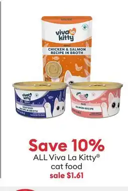 Petsmart Save 10% ALL Viva La Kitty cat food offer