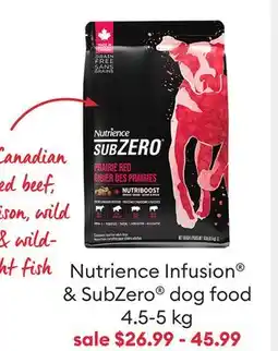 Petsmart Save $4 Nutrience Infusion & SubZero dog food offer