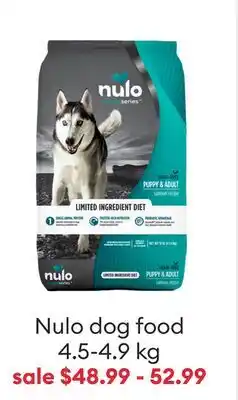 Petsmart Nulo dog food offer