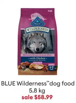 Petsmart Save $4 BLUE Wilderness dog food offer