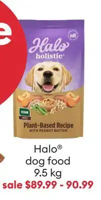 Petsmart Save $7 Halo dog food 9.5 kg offer