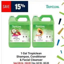 Ren’s Pets Depot 1 Gal Tropiclean Shampoo, Conditioner & Facial Cleanser offer