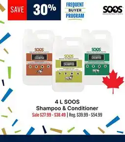 Ren’s Pets Depot 4 L SOOS Shampoo & Conditioner offer